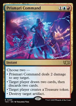 Prismari Command #299 (NM) - MTG - Tarkir Dragonstorm Commander Magic Gathering - Image 1