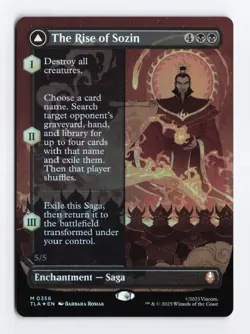 the rise of sozin (extended art) #356 rare - Magic: The Gathering TLA MINT foil - Image 1