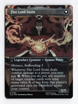 the rise of sozin (extended art) #356 rare - Magic: The Gathering TLA MINT foil - Image 2