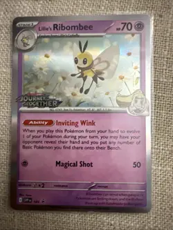 Pokemon Lillie's Ribombee SVP 183 Journey Together Prerelease Stamped Promo NM++ - Image 1