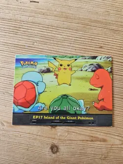 Pokemon TCG Topps TV EP17 Island Giant Vintage 1999 Rare Blue Logo 17 - - Image 1