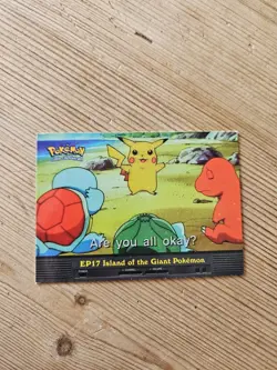 Pokemon TCG Topps TV EP17 Island Giant Vintage 1999 Rare Blue Logo 17 - - Image 1