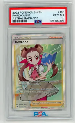 Pokemon TCG - Roxanne 188/189 - Astral Radiance - PSA 10 - Image 1