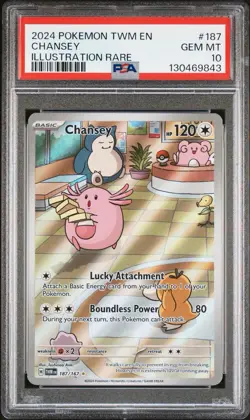 PSA 10 ?? Chansey Illustration Rare Pokemon S&V: Twilight Masquerade - Image 3