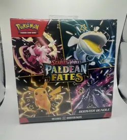 Pokemon TCG Scarlet & Violet Paldean Fates 6 Booster Pack Bundle Factory Sealed - Image 1