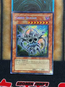 Yugioh Greed Quasar CRMS-EN098 Secret Rare MP - Image 1