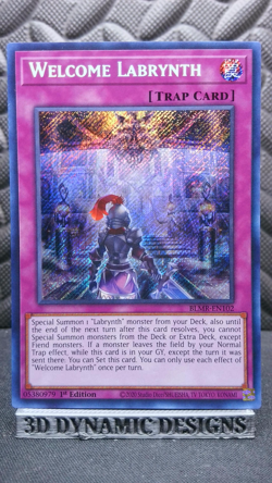 | Yugioh Welcome Labrynth BLMR-EN102 1st Edition Secret Rare NM ?? | - Image 1
