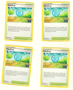 Set Of 4 PokeStop 68/78 Uncommon Pokemon Trading Card Playset - Image 1