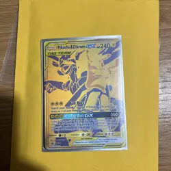 Pokemon Pikachu & Zekrom GX TCG Sun & Moon SM248 Holo Gold Promo Card - Image 1