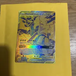 Pokemon Pikachu & Zekrom GX TCG Sun & Moon SM248 Holo Gold Promo Card - Image 3