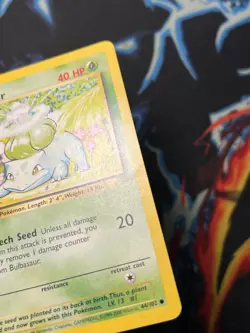Bulbasaur 44/102 4th Print Base Set - Common Pokemon Card - WOTC LP - - Image 4
