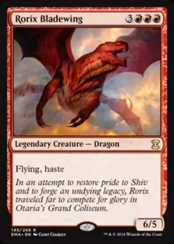 MTG - Rorix Bladewing - Foil - Eternal Masters - NM, English Magic FLAT RATE SHI - Image 1