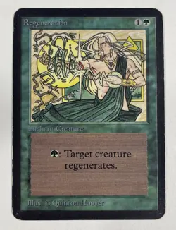 Regeneration Alpha MP Moderate Play MTG Magic The Gathering A - Image 1