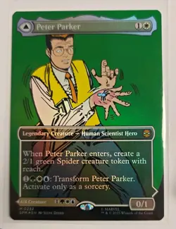 Peter Parker (0232) (Borderless) Marvel's Spider-Man Foil NM - Image 1