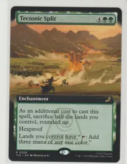 Tectonic Split - Extended Art Rare MtG Card TLE 208 - Image 1