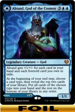 1x - Alrund, God of the Cosmos - FOIL #40 - Kaldheim - NM MTG - Image 1
