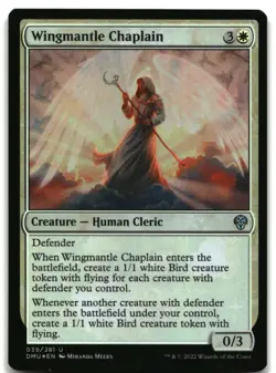 MTG Wingmantle Chaplain FOIL U Dominaria United 39 LP - Image 1
