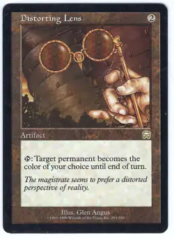 MTG Magic the Gathering Card - 1X Distorting Lens - Mercadian Masques - Image 1