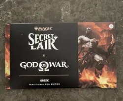 MTG God of War: Greek Foil Edition Secret Lair Playstation New Sealed In Hand! - Image 1