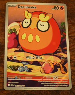 2025 Pokemon Scarlet & Violet Black Bolt Darumaka illustration rare 097/086 - Image 1