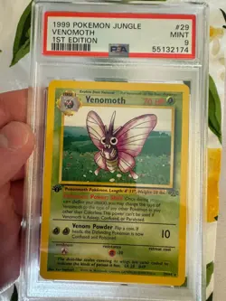 1999 Pokemon - 1st Edition Venomoth Non-Holo Rare Jungle 29/64 - PSA 9 Mint WOTC - Image 2