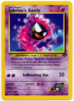 Pokemon - Gym Challenge Sabrina's Gastly 97/132 LP+ - Image 1