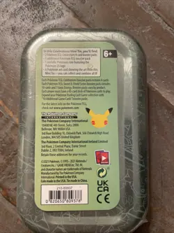 Pokemon TCG Celebrations Mini Tin - SINNOH 2021 SEALED Turtwig Chimchar Piplup 820650809378 - Image 2