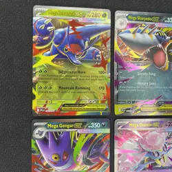 Mega Gengar Heracross Sharpedo Diancie Ex Pokemon Phantasmal Flames NM Lot - Image 3