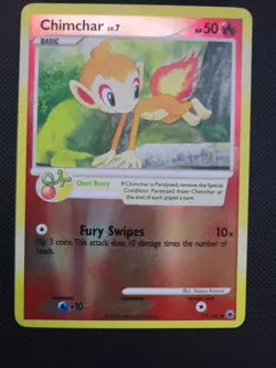 Chimchar 57/100 Majestic Dawn Reverse Holo Pokemon TCG - Image 1
