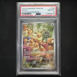 Pokemon TCG Eevee 188/167 Illustration Rare Twilight Masquerade Graded PSA 10 - Image 1