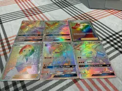 Lot Of 6 Rainbow Pokemon Cards Good Condition *For Most* With Trainers - Image 2