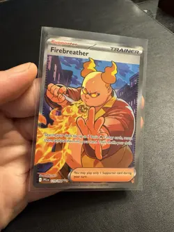 Firebreather 119/094 Phantasmal Flames Full Art NM Pokemon Trading Card - Image 2