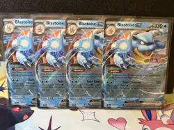 Pokemon TCG Stellar Crown Promo Cards Lot of 8 (Venasaur x4 Blastoise x4) - Image 1