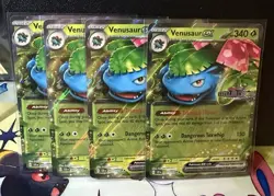 Pokemon TCG Stellar Crown Promo Cards Lot of 8 (Venasaur x4 Blastoise x4) - Image 2