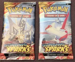 Pokemon TCG Scarlet & Violet Surging Sparks Booster Pack 10 Card Each (2 Packs) - Image 1