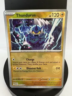 Thundurus 033/086 Master Ball Black Bolt English Pokemon TCG NM Masterball - Image 1