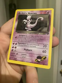 Rocket's Mewtwo - 14/132 - Pokemon Gym Challenge Unlimited Holo Rare Card LP - Image 5