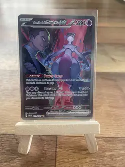 🔥 Team Rocket's Mewtwo Ex 231/182 Sv10: Destined Rivals Holo Pokemon NM 🔥 - Image 1