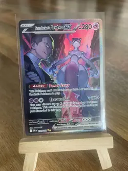 🔥 Team Rocket's Mewtwo Ex 231/182 Sv10: Destined Rivals Holo Pokemon NM 🔥 - Image 2