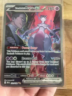 🔥 Team Rocket's Mewtwo Ex 231/182 Sv10: Destined Rivals Holo Pokemon NM 🔥 - Image 3