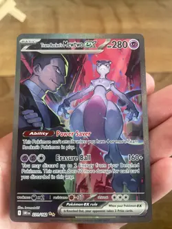 🔥 Team Rocket's Mewtwo Ex 231/182 Sv10: Destined Rivals Holo Pokemon NM 🔥 - Image 4