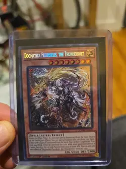 Yu-Gi-Oh! DOOD-EN026 Dogmatika Fleurdelis, the Thunderbolt - Secret Rare - Image 1