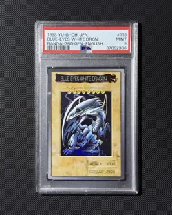 PSA 9 Blue-Eyes White Dragon Bandai English #118 YuGiOh *FIRST ENGLISH RELEASE* - Image 1
