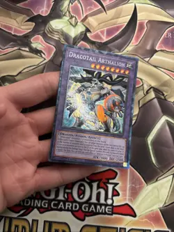 (DOOD) Yugioh Dracotail Arthalion JUSH-EN006 Collector's Rare 1st Edition VLP - Image 2