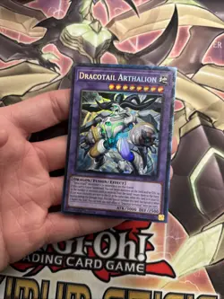 (DOOD) Yugioh Dracotail Arthalion JUSH-EN006 Collector's Rare 1st Edition VLP - Image 3