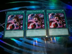 3x Inferno Fire Blast Unlimited Edition Common LDK2-ENJ23 Yu-Gi-Oh! - Image 1
