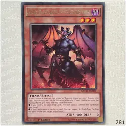 Calcab, Malebranche of the Burning Abyss - NECH-EN084 - Rare 1st Edition Yugioh - Image 1