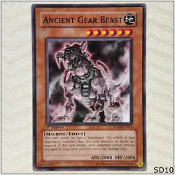 Ancient Gear Beast - SD10-EN013 - Common 1st Edition Yugioh - Image 1