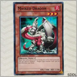 Masked Dragon - SDDL-EN020 - Common 1st Edition Yugioh - Image 1