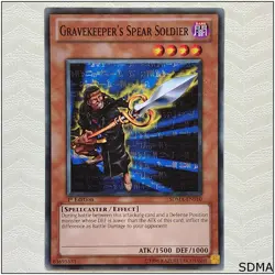 Gravekeeper's Spear Soldier - SDMA-EN010 - Common 1st Edition Yugioh - Image 1